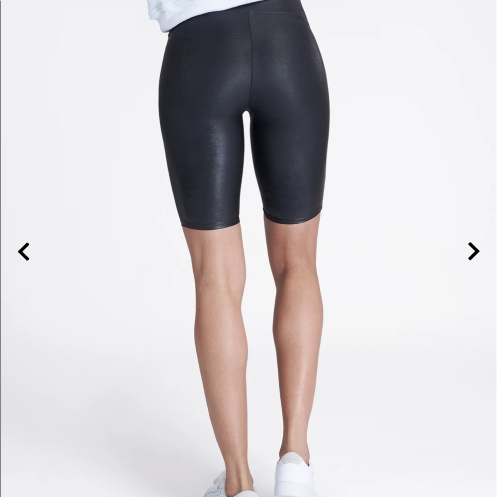 Spanx Faux Leather Bike Short